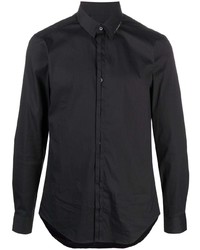 Chemise à manches longues noire Les Hommes