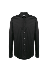 Chemise à manches longues noire Les Hommes Urban