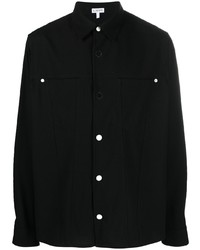 Chemise à manches longues noire Loewe