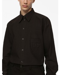 Chemise à manches longues noire Dolce & Gabbana