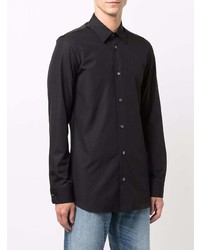 Chemise à manches longues noire Alexander McQueen