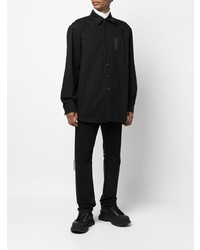 Chemise à manches longues noire Raf Simons