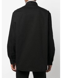 Chemise à manches longues noire Raf Simons