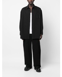 Chemise à manches longues noire Raf Simons