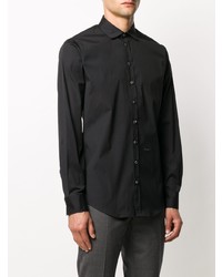 Chemise à manches longues noire DSQUARED2