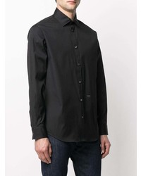 Chemise à manches longues noire DSQUARED2