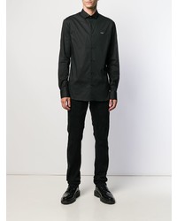 Chemise à manches longues noire Philipp Plein