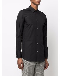 Chemise à manches longues noire Alexander McQueen