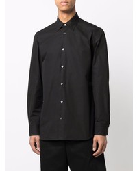 Chemise à manches longues noire Alexander McQueen