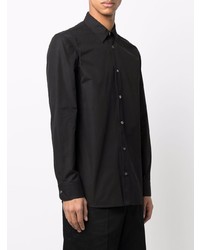 Chemise à manches longues noire Alexander McQueen