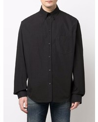 Chemise à manches longues noire Balenciaga