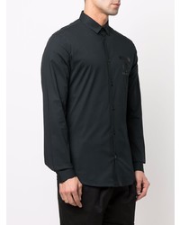 Chemise à manches longues noire Moschino