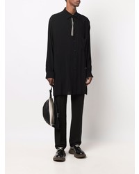 Chemise à manches longues noire Yohji Yamamoto