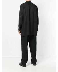 Chemise à manches longues noire Yohji Yamamoto