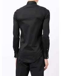 Chemise à manches longues noire Alexander McQueen