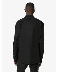 Chemise à manches longues noire Balmain