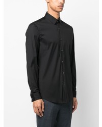 Chemise à manches longues noire BOSS