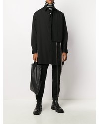 Chemise à manches longues noire Yohji Yamamoto