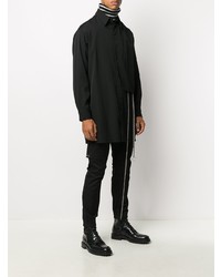 Chemise à manches longues noire Yohji Yamamoto