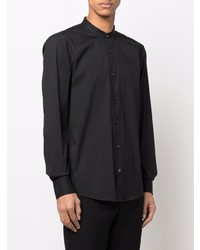 Chemise à manches longues noire BOSS