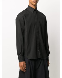 Chemise à manches longues noire Maison Margiela