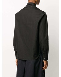 Chemise à manches longues noire Maison Margiela