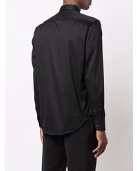 Chemise à manches longues noire Emporio Armani