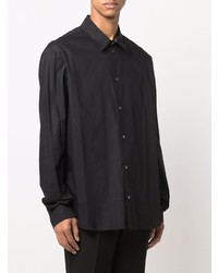 Chemise à manches longues noire Ann Demeulemeester