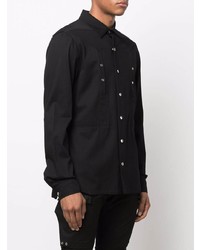 Chemise à manches longues noire Rick Owens