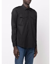 Chemise à manches longues noire PT TORINO