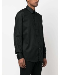 Chemise à manches longues noire Karl Lagerfeld