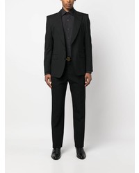 Chemise à manches longues noire Tom Ford