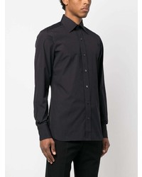 Chemise à manches longues noire Tom Ford