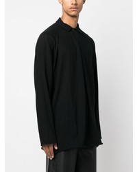Chemise à manches longues noire Kolor