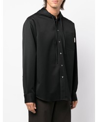 Chemise à manches longues noire Marni