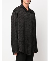 Chemise à manches longues noire Balenciaga