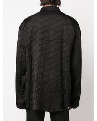 Chemise à manches longues noire Balenciaga