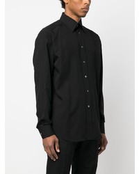 Chemise à manches longues noire Tom Ford