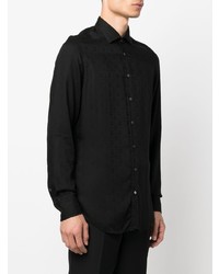 Chemise à manches longues noire Etro