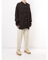 Chemise à manches longues noire VISVIM