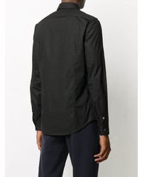 Chemise à manches longues noire Dondup