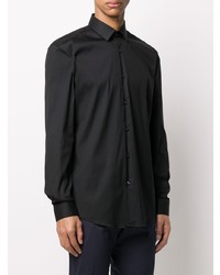 Chemise à manches longues noire BOSS