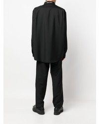 Chemise à manches longues noire Acne Studios