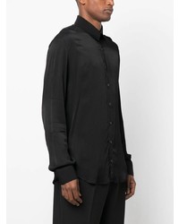 Chemise à manches longues noire Patrizia Pepe