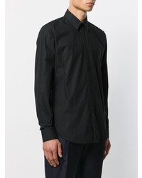 Chemise à manches longues noire Fendi