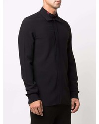 Chemise à manches longues noire Rick Owens