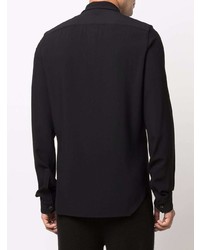 Chemise à manches longues noire Rick Owens