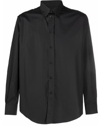 Chemise à manches longues noire Moschino