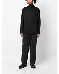 Chemise à manches longues noire Lemaire