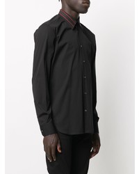 Chemise à manches longues noire Alexander McQueen